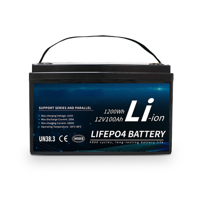EV Solar için 12V 100ah Tamamlandı Paketi BMS Lityum Lifepo4 Pil