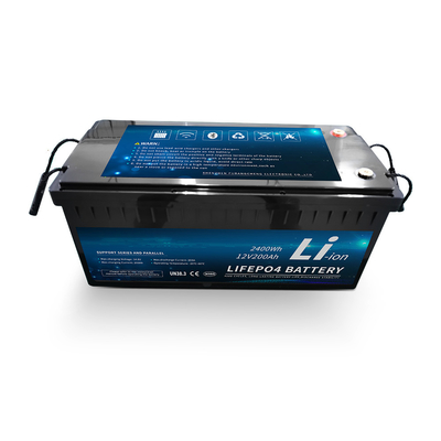 12.8 V 200ah lityum iyon şarj edilebilir pil lifepo4 100A BMS LCD ekran Motorum için