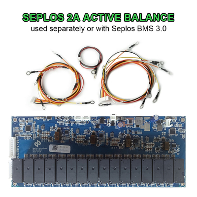 Seplos 3.0 BMS kartı PCB Aktif dengeleme 2A 48V 200A CAN 485 LCD
